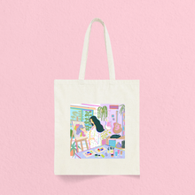 Art Girl Tote Bag