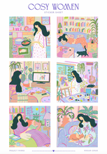 Cosy Women Sticker Sheet
