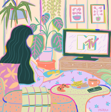 TV Girl Tote Bag