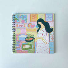 Cooking Girl Blank Notebook