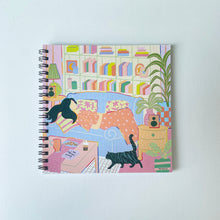 Napping Girl Blank Notebook